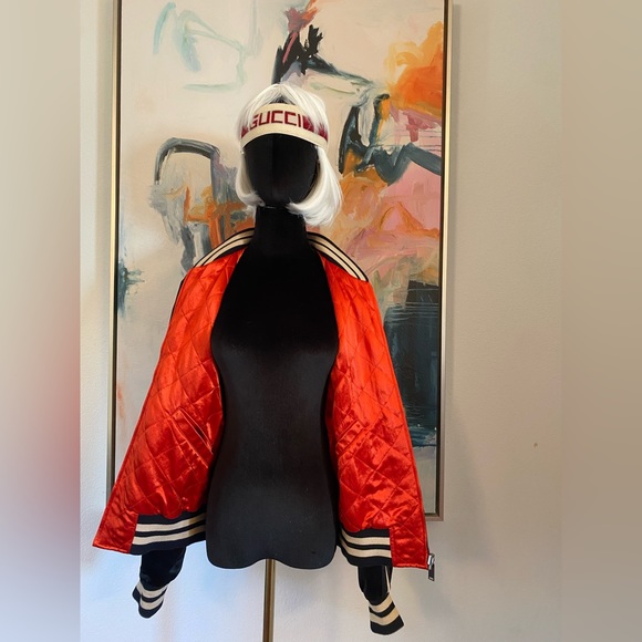 Gucci Reversible Bomber Jacket. Green/Red/Black.Unisex - Picture 8 of 16